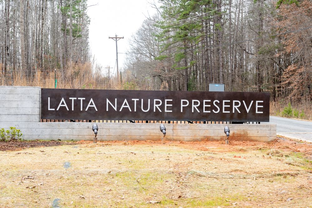 Signage of Latta Nature Preserve