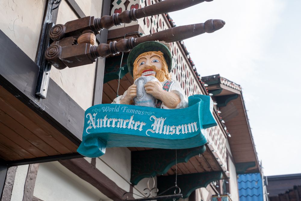 Sign board of Leavenworth Nutcracker Museum