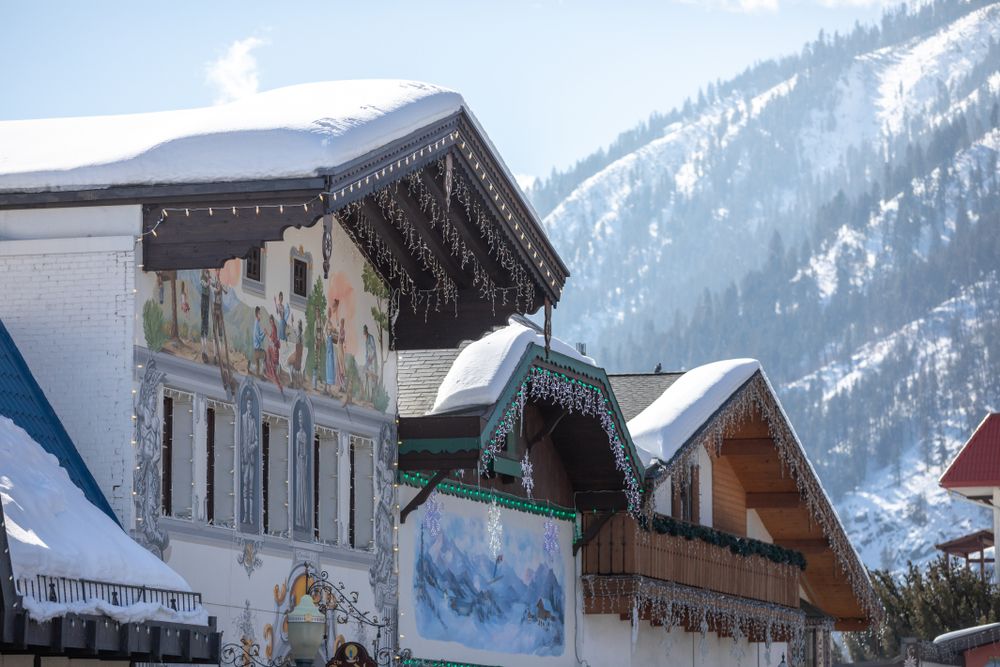 Shops at the foot hill of Leavenworth Ski area