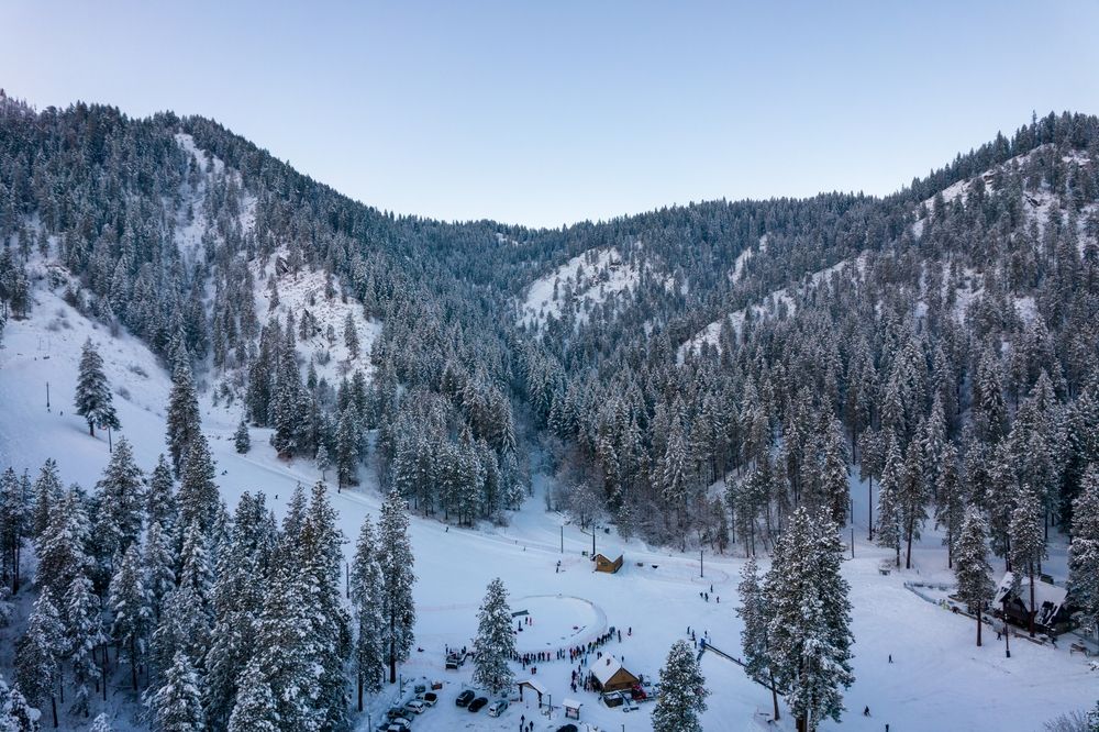Aerial view of the Leavenworth Ski Hill