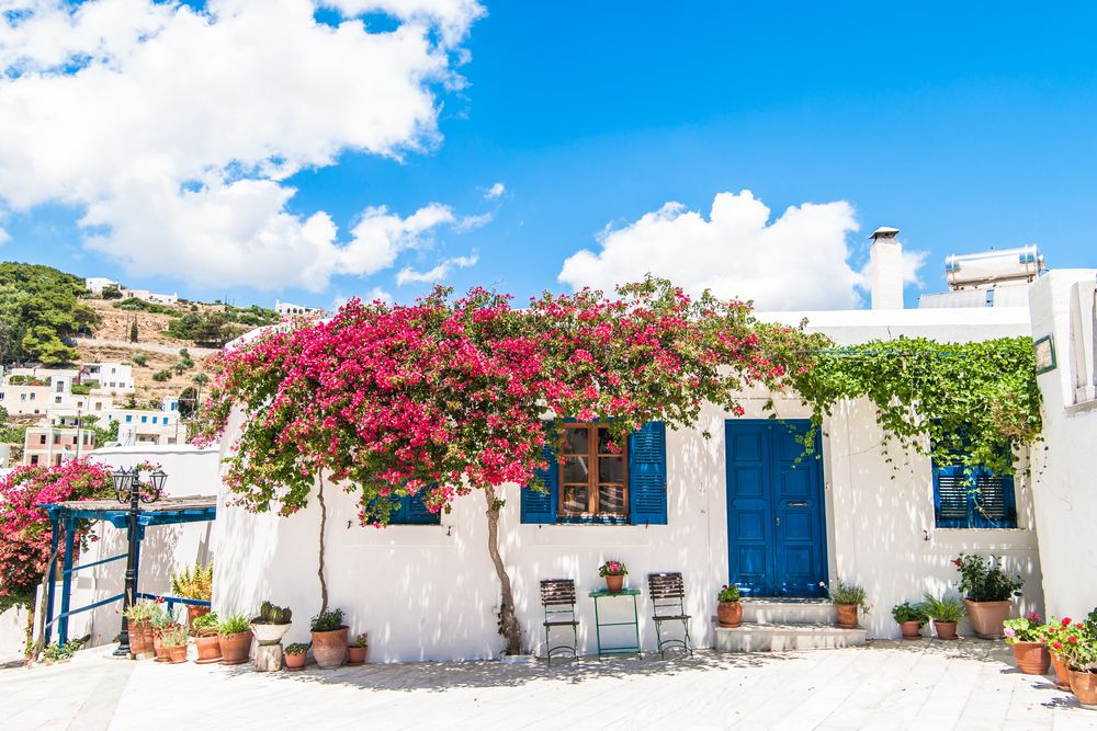Exterior of a building at Lefkes