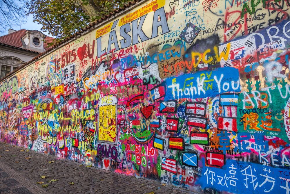 Lennon Wall in Prague