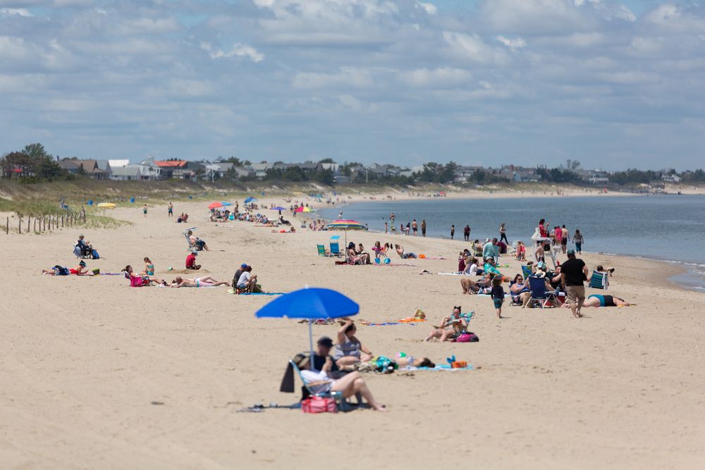 People around Lewes Beach