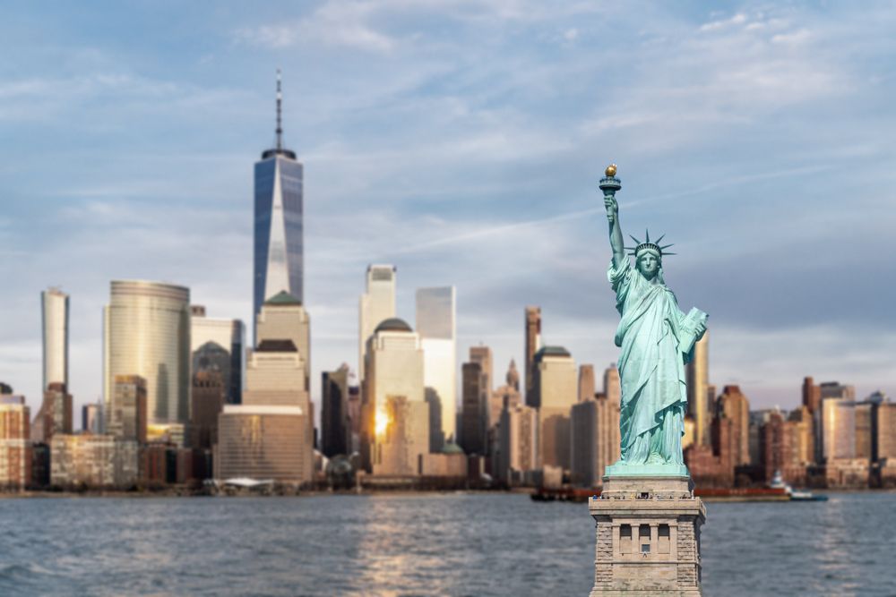 Beautiful view of the Liberty Skyline