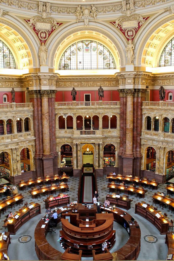 Reading room at Library of Congress