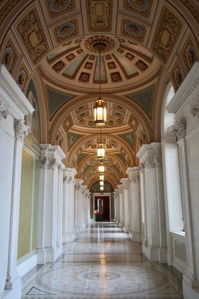 Interior view of the Library of Congress