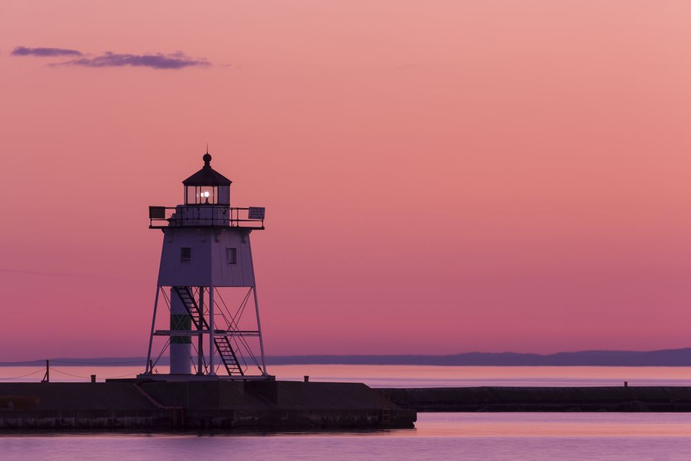 View of Lighthouse in Grand Marais