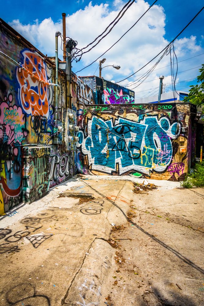Graffiti wall at Little Five Points