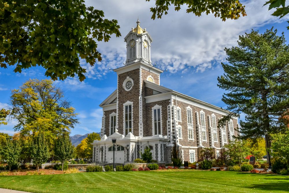 Exterior of Logan Tabernacle