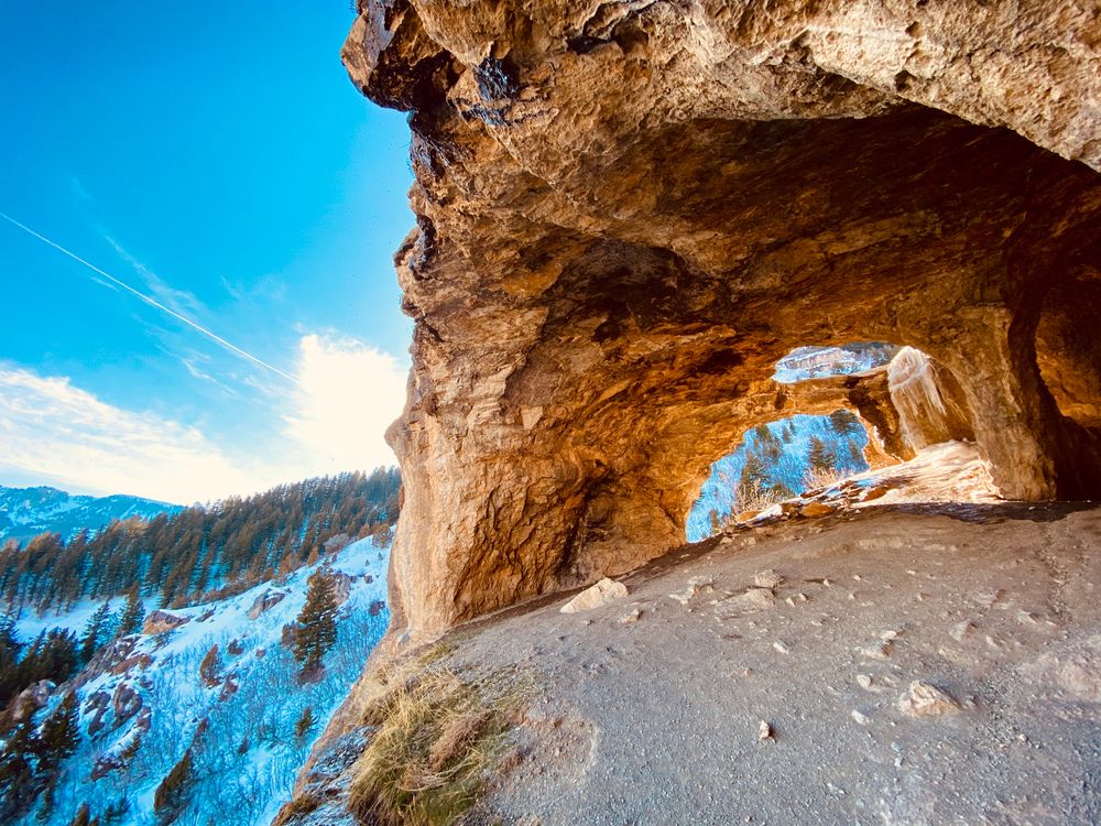 Winter view of Wind Cave Trail