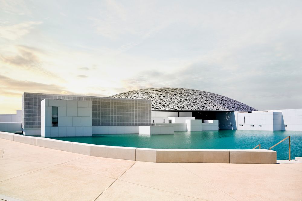 Exterior of Louvre Abu Dhabi