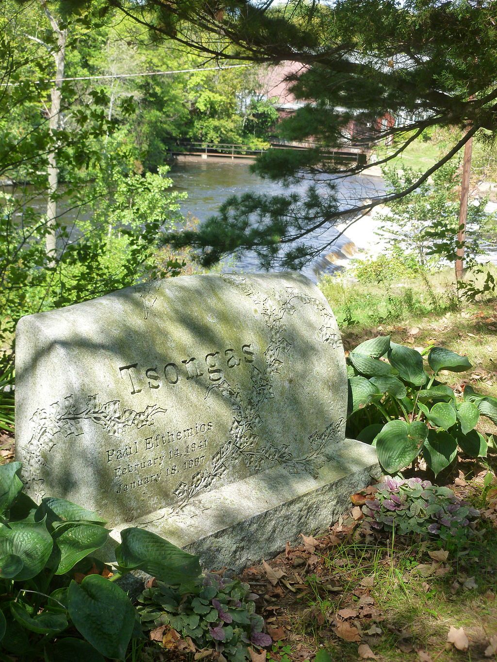 Gravestone at Lowell Cemetery