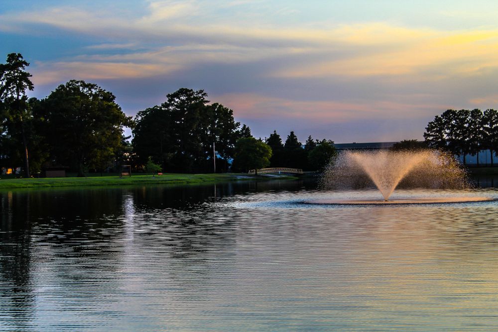 Fountain at Luther Britt Park