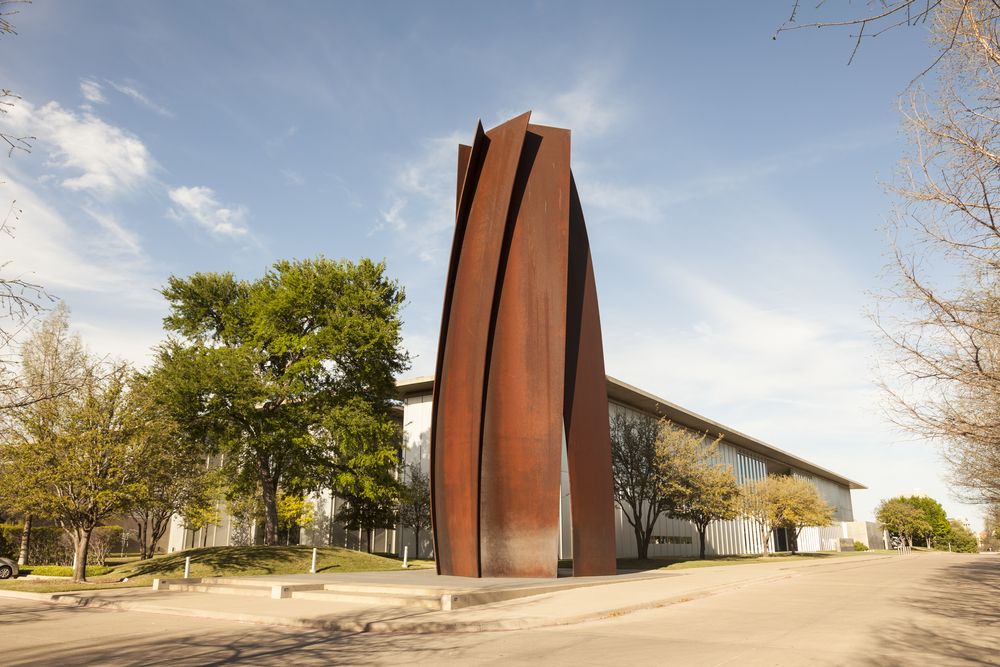 Sculpture on the grounds of the Modern Art Museum of Fort Worth