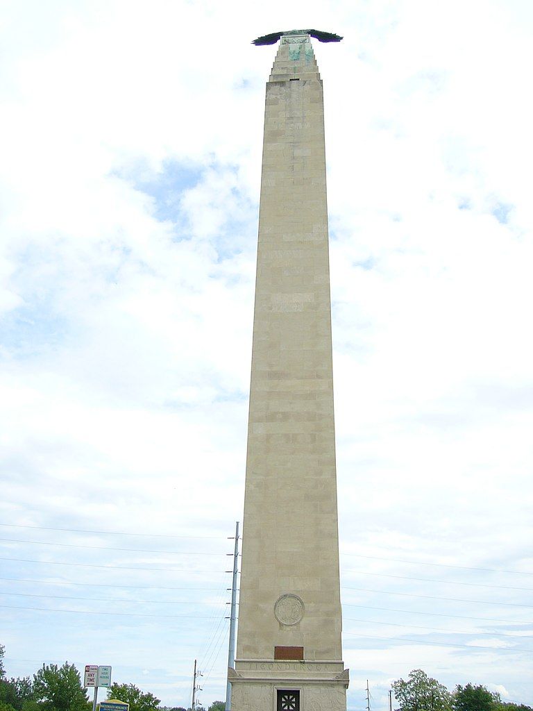Daytime view of the Macdonough Monument