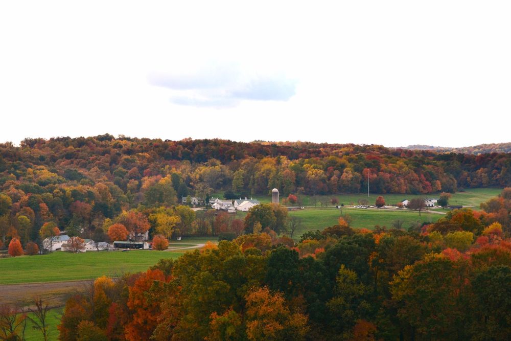 Distant view of Malabar Farm