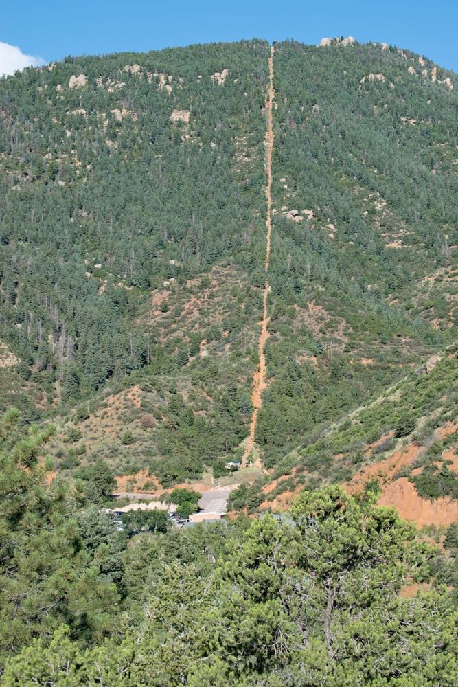 A distant view of the Manitou Incline