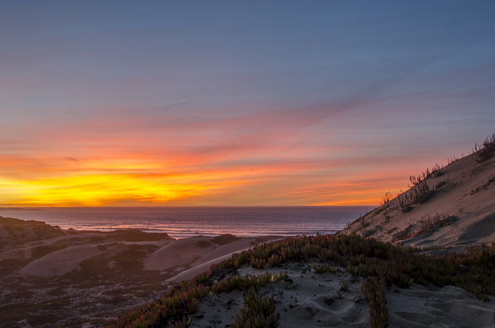 Sunset over Marina Dunes Preserve