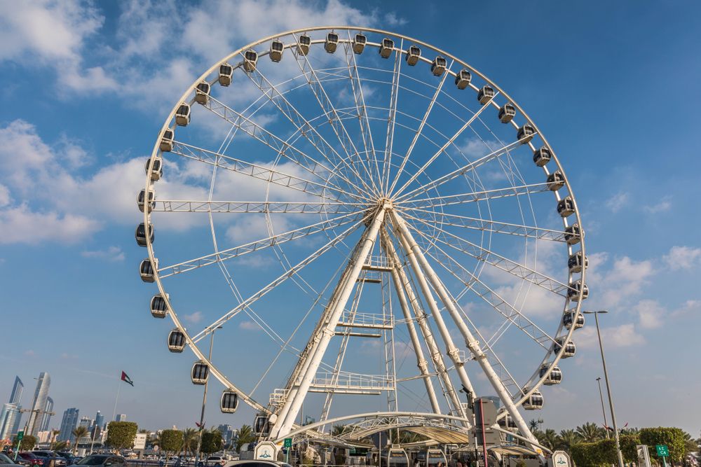 Marina Eye at Abu Dhabi on a sunny day