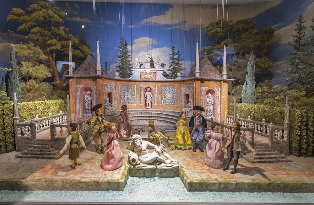 Display in Marionette Theatre in Salzburg