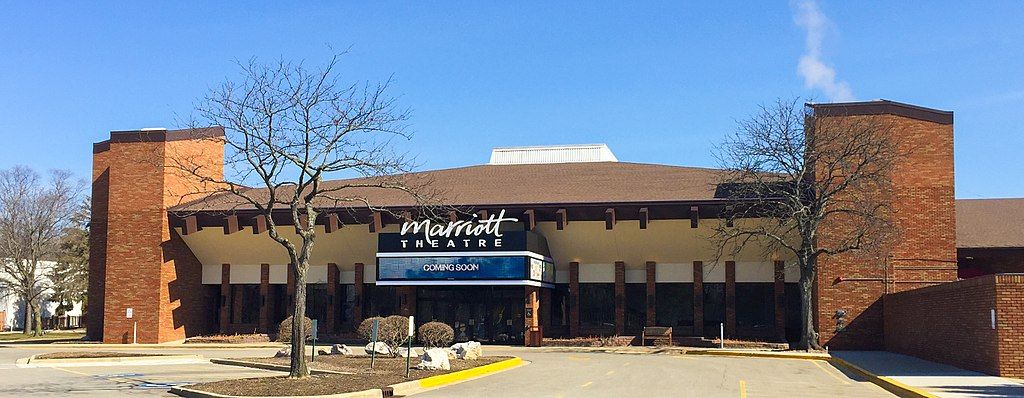 Exterior view of the Marriott Theatre