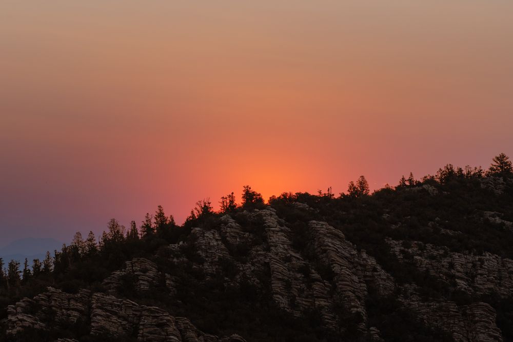 Vibrant sunset at Mather Overlook