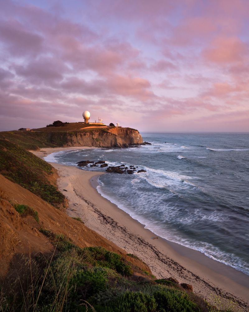 Picturesque view of the Mavericks Beach