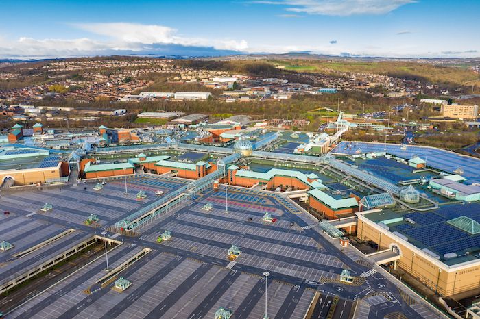 Aerial view of Meadowhall