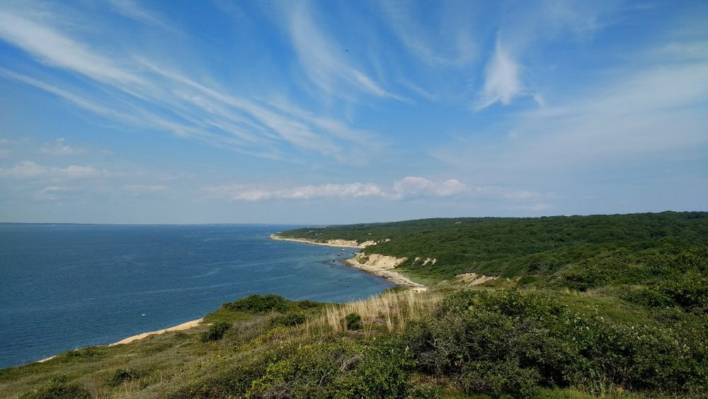 Scenic view from Menemsha Hills
