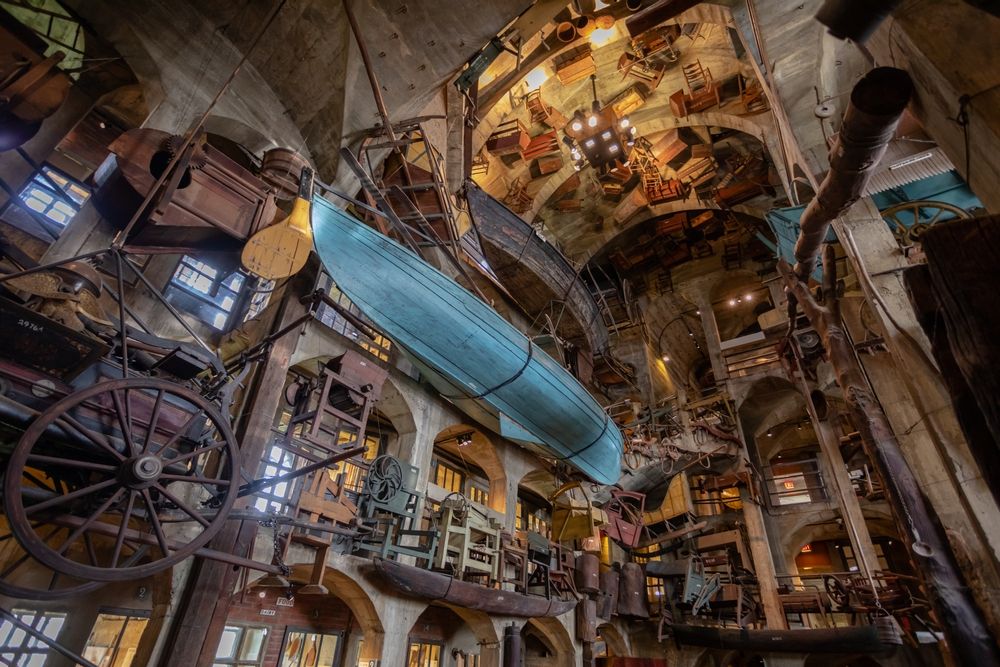 Interior of the Mercer Museum