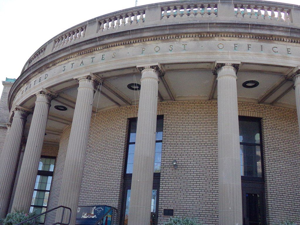 Building of the old post office which had been turned into Merry-Go-Round Museum