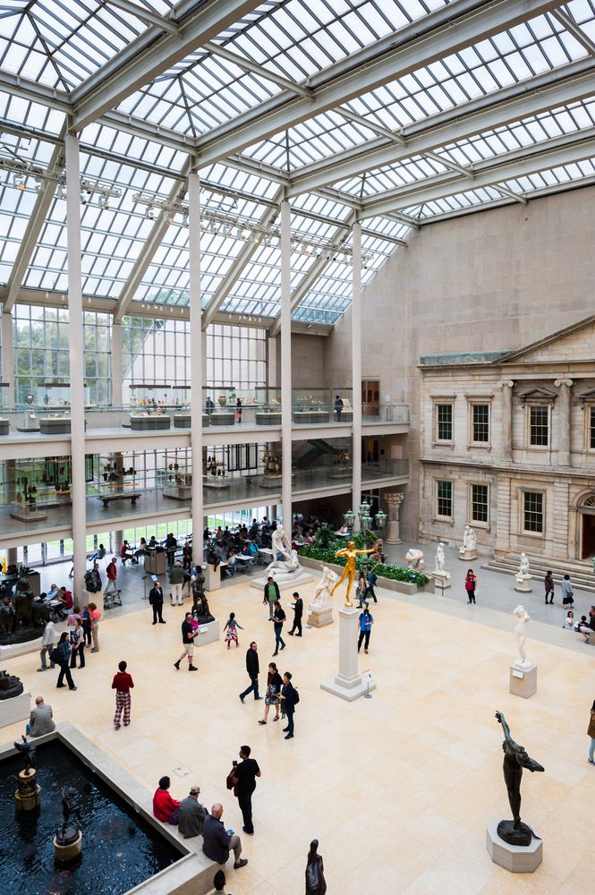 Interior view of Metropolitan Museum of Art