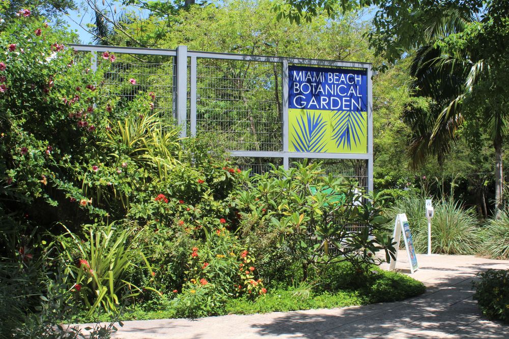 Enterance of Miami Beach Botanical Garden