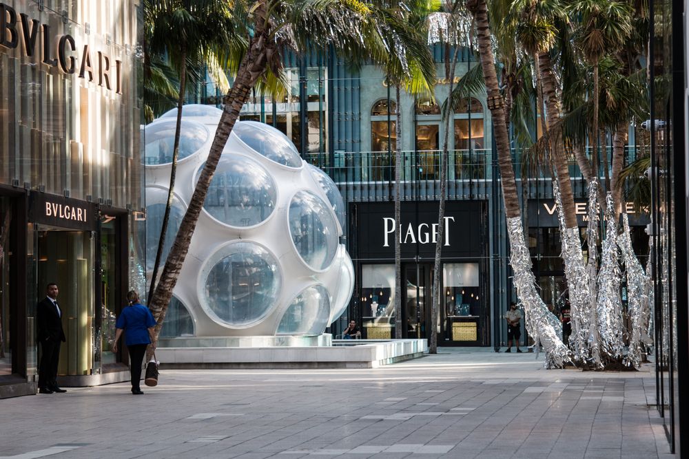 The grounds of Miami Design District