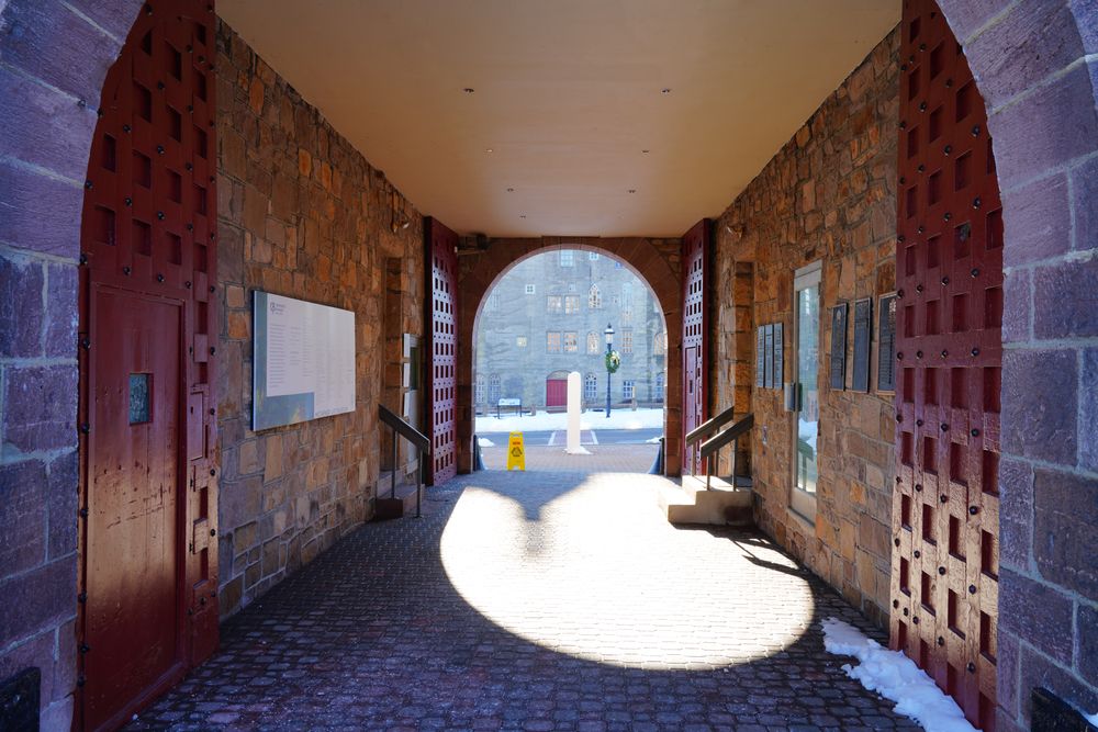 One of Michener Art Museum's hall