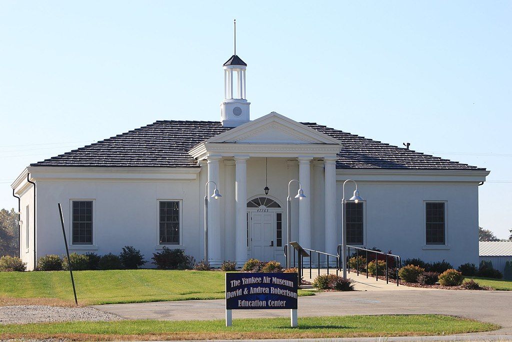 Exterior view of the Yankee Air Museum