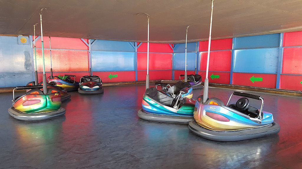 Bumper cars at Midway State Park