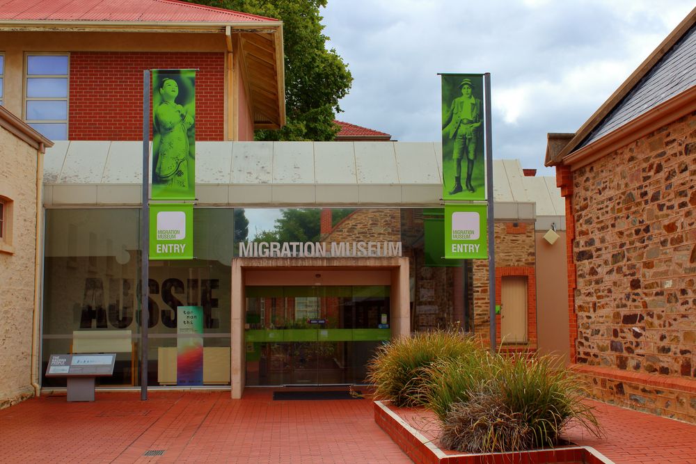 Entrance of Migration Museum in Adelaide