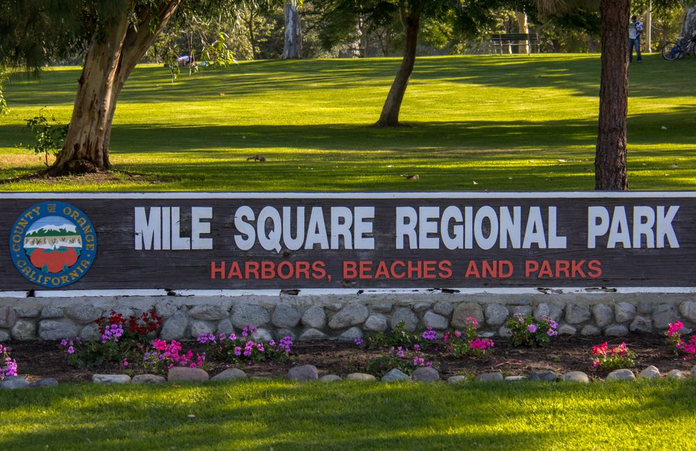 Signage of Mile Square Regional Park