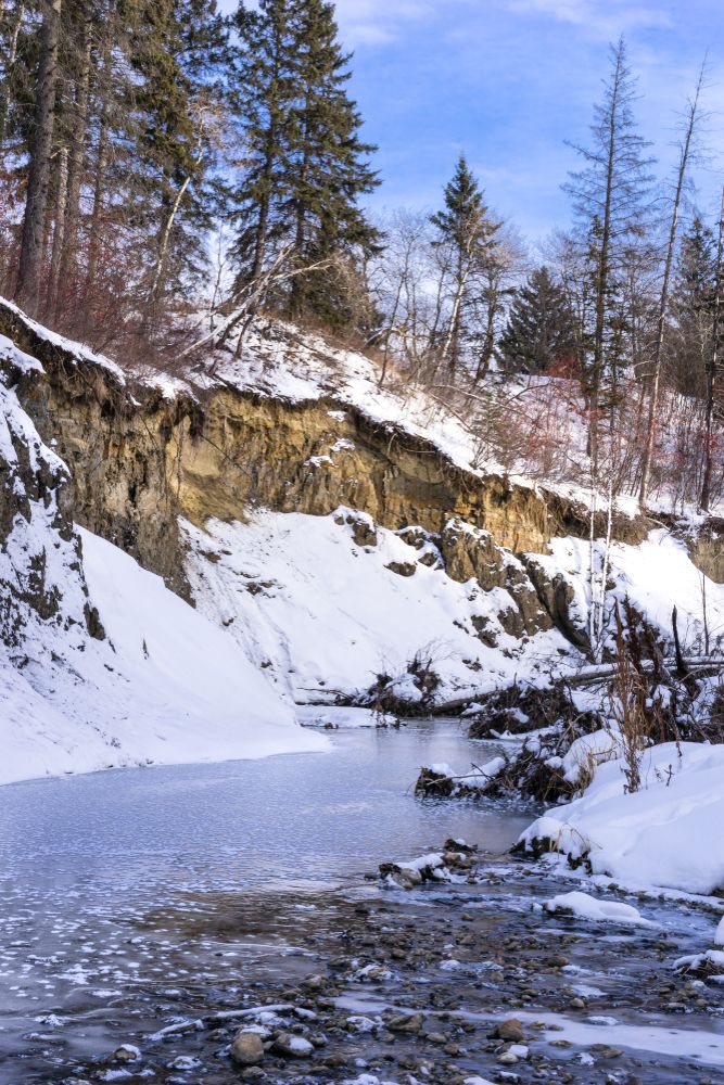 Mill Creek Ravine Park in winter