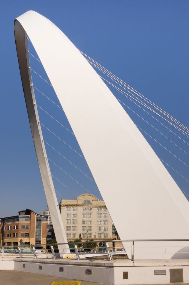 Close up of Millennium Bridge