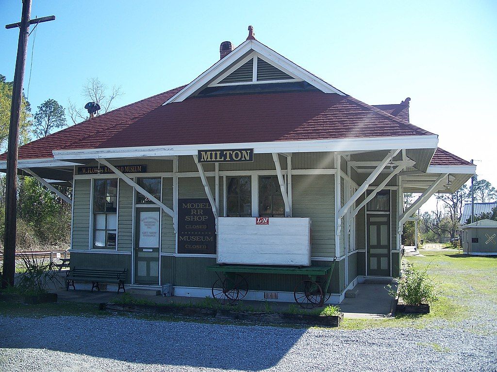 Front View of West Florida Railroad Museum