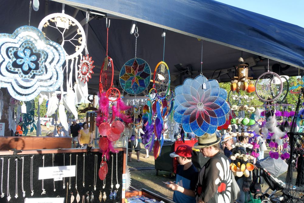 Handcrafted dream catchers at Mindil Beach Sunset Market