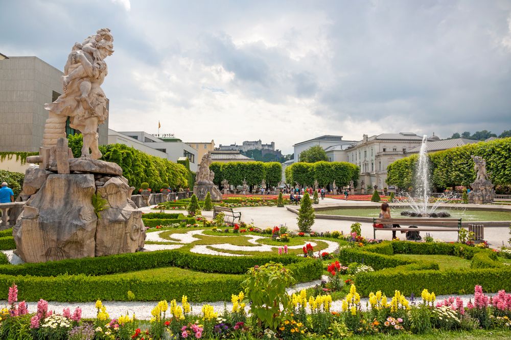 Daytime view of Mirabell Garden
