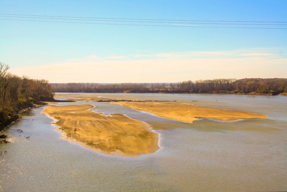 View of Missouri River in Chesterfiel