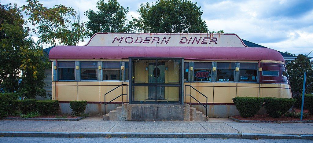 Front view of Modern Diner