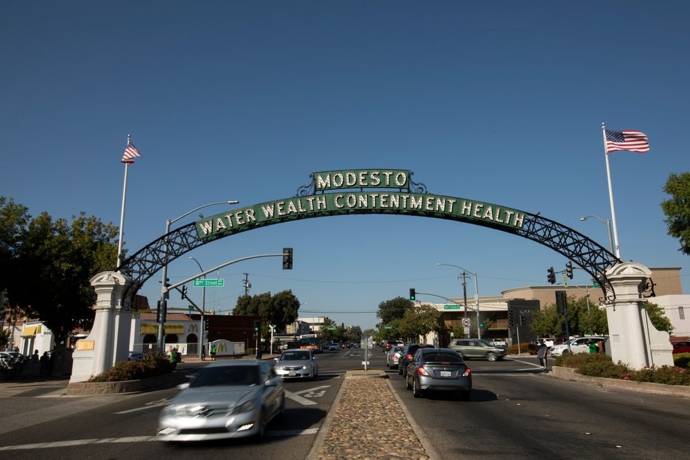 View of Modesto Arch