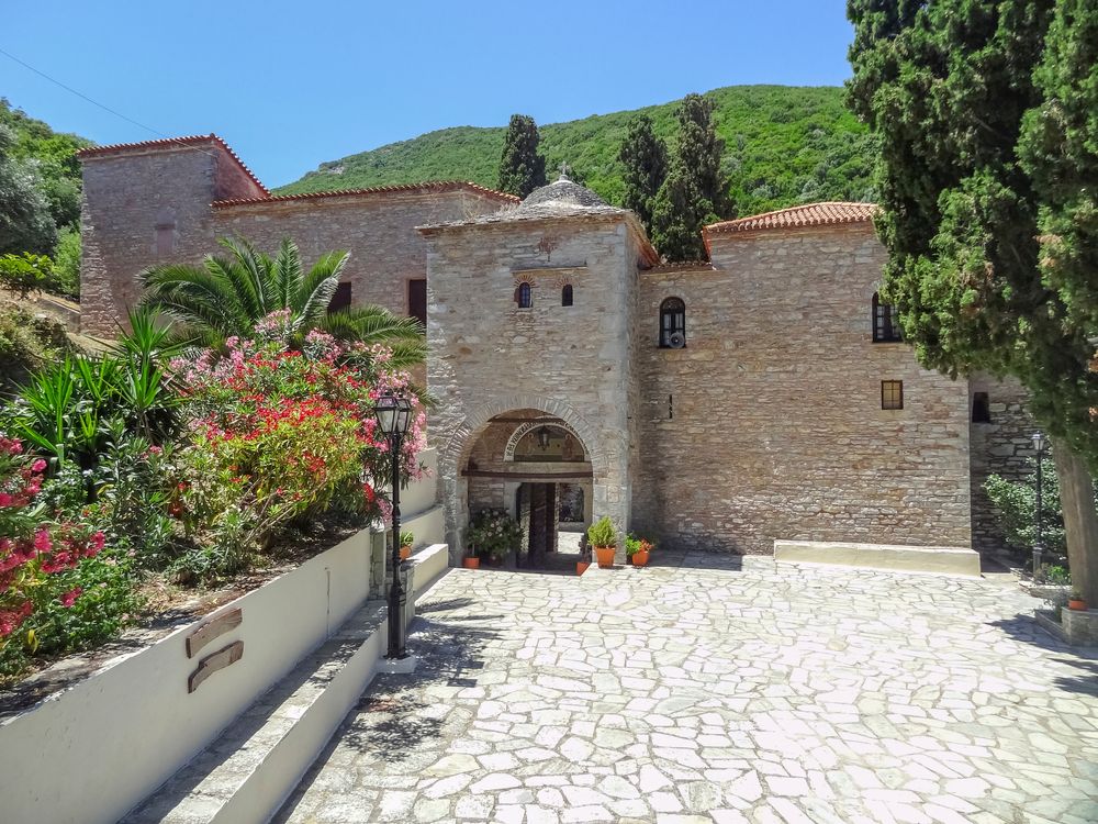 Exterior of the Monastery of Evangelistria