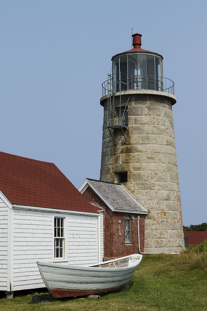 View of the Monhegan Island lighthouse