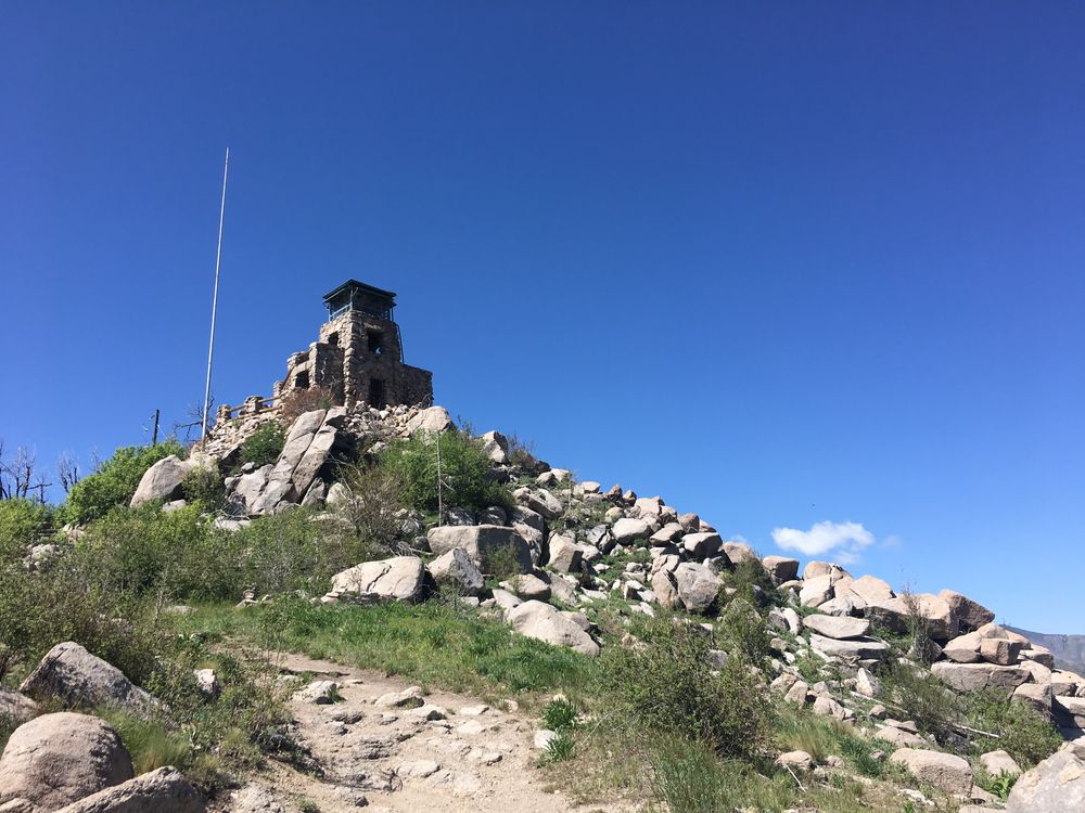 View of the stony architecture of the Monjeau Lookout